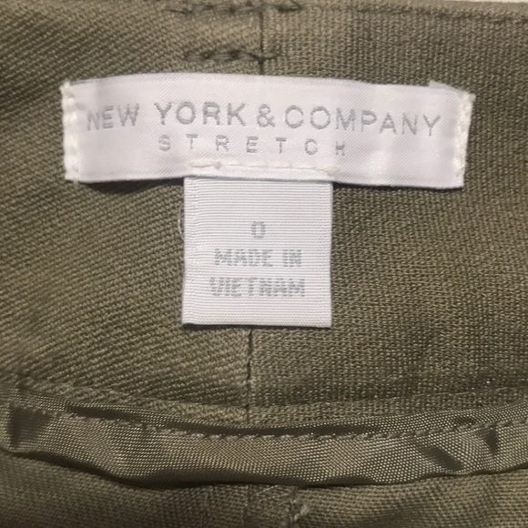 Army Green Long Pencil Skirt - Picture 2 of 4